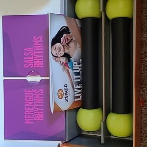 Zumba gold set with 3 bonus cds.